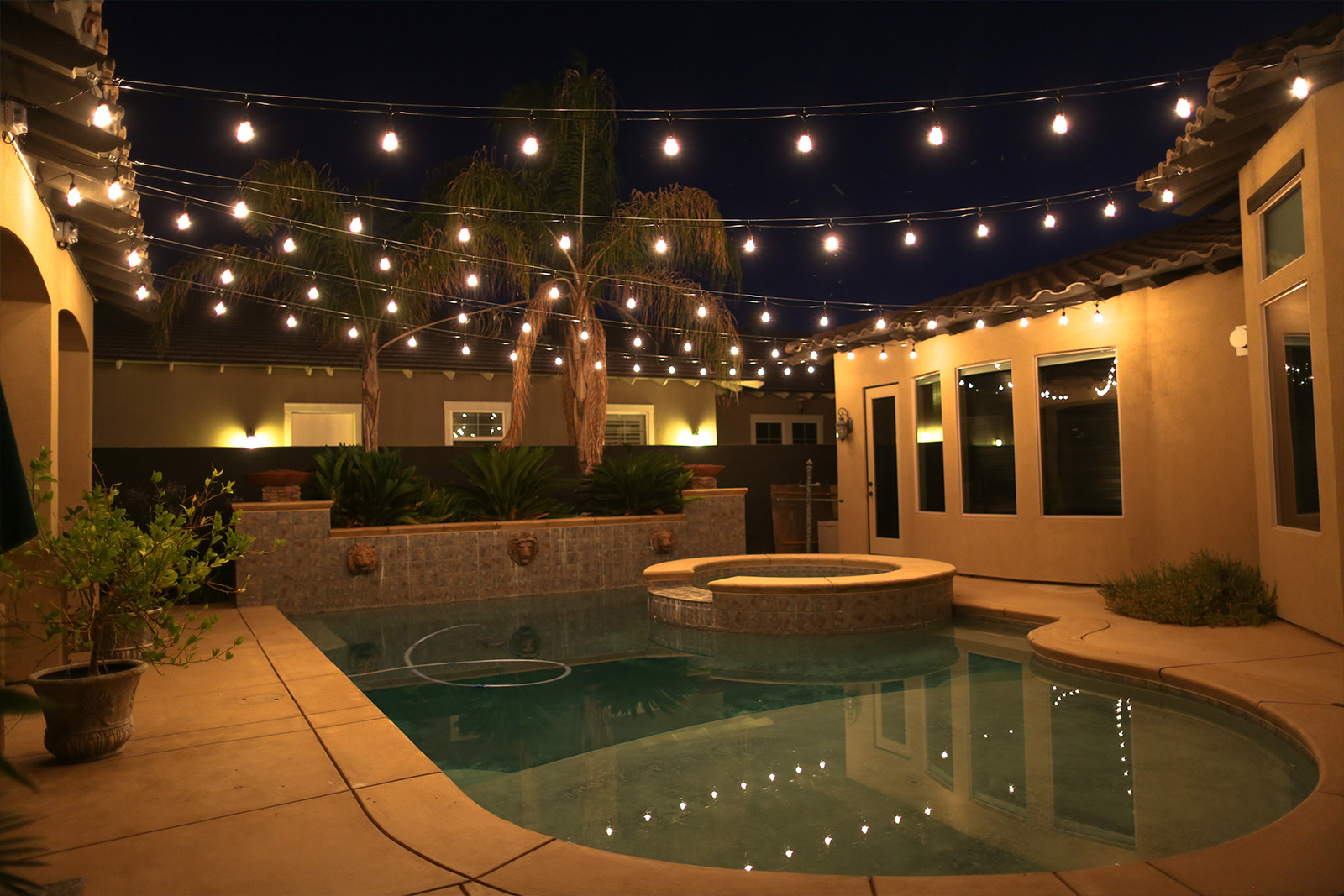 Bakersfield Patio String Light Rentals & Installation The Light Guys